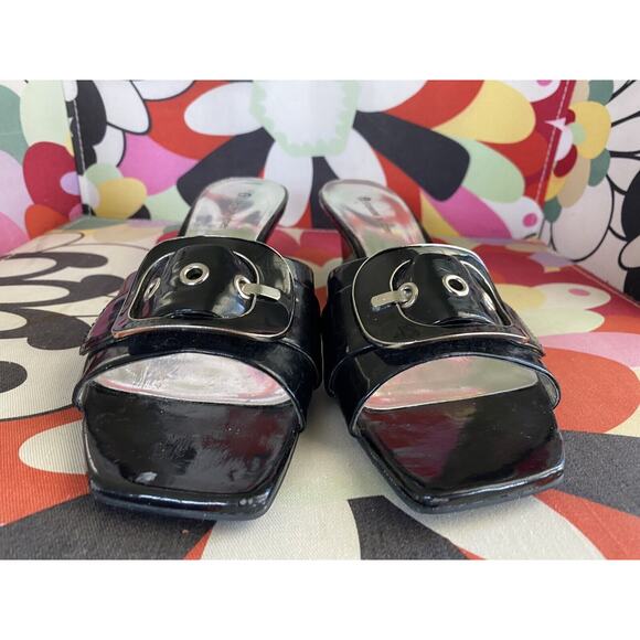 ETIENNE AIGNER Slip On Wedge Heels Nova Women’s Shoes Open Toe 9-9.5 - Picture 3 of 7